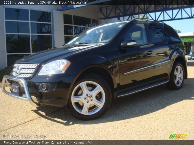 Black / Macadamia 2008 Mercedes-Benz ML 350 4Matic