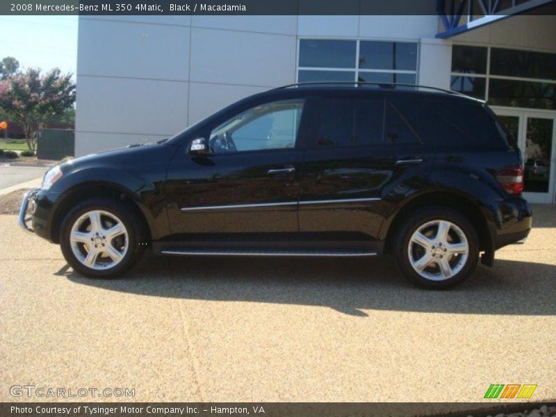 Black / Macadamia 2008 Mercedes-Benz ML 350 4Matic