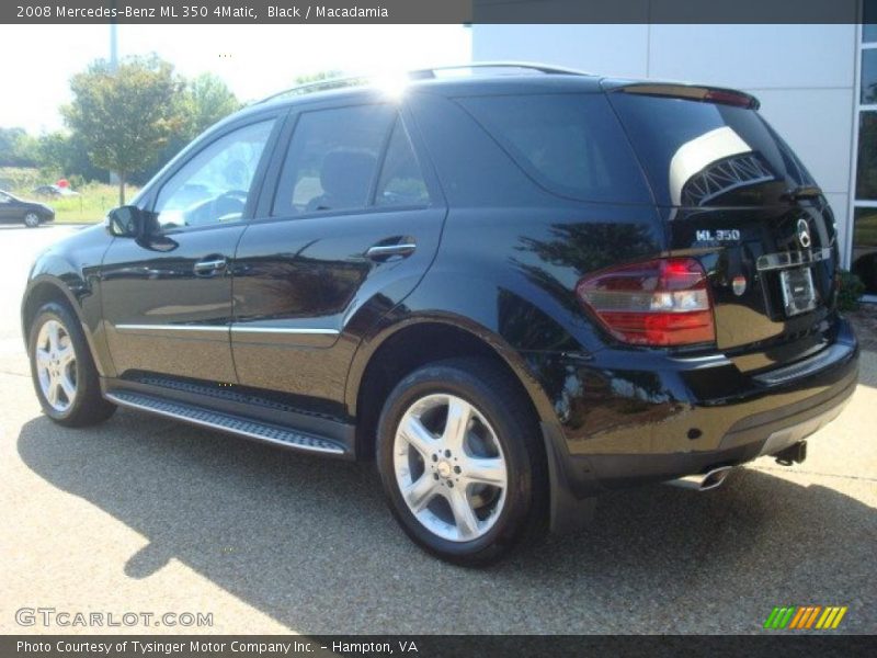 Black / Macadamia 2008 Mercedes-Benz ML 350 4Matic