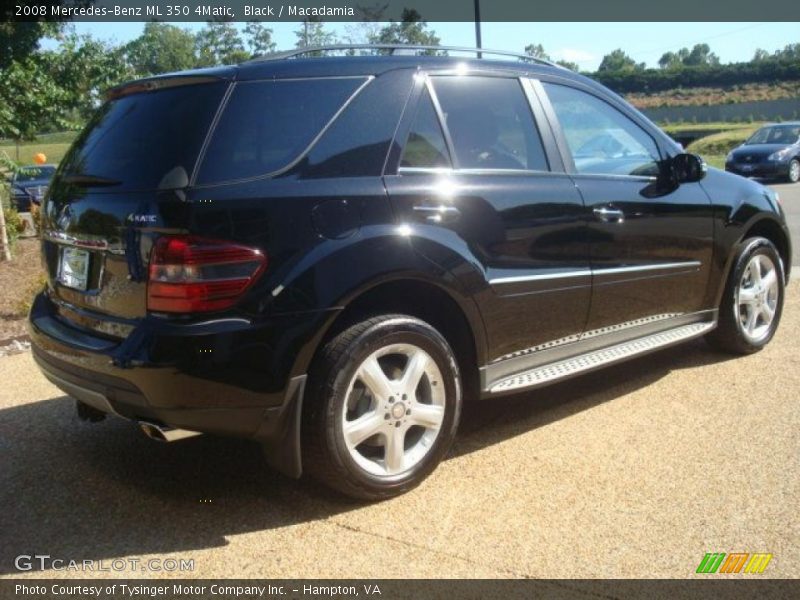 Black / Macadamia 2008 Mercedes-Benz ML 350 4Matic