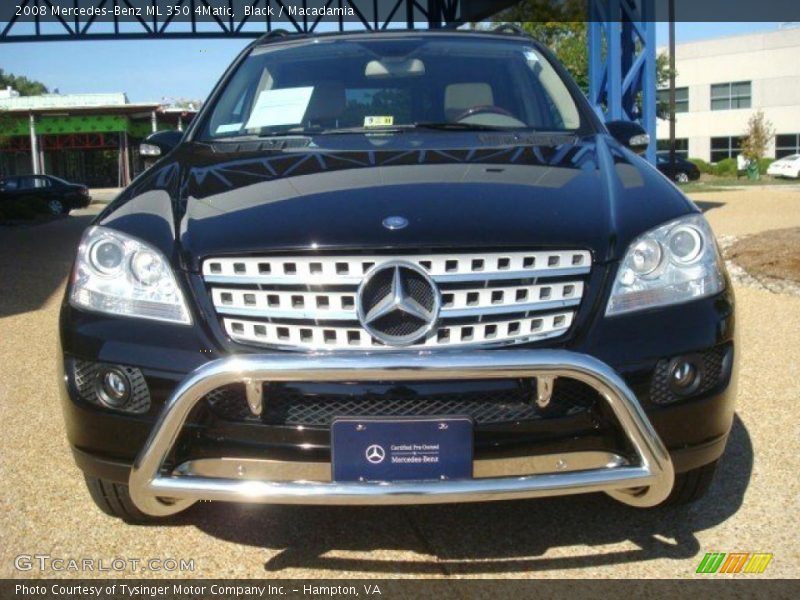 Black / Macadamia 2008 Mercedes-Benz ML 350 4Matic