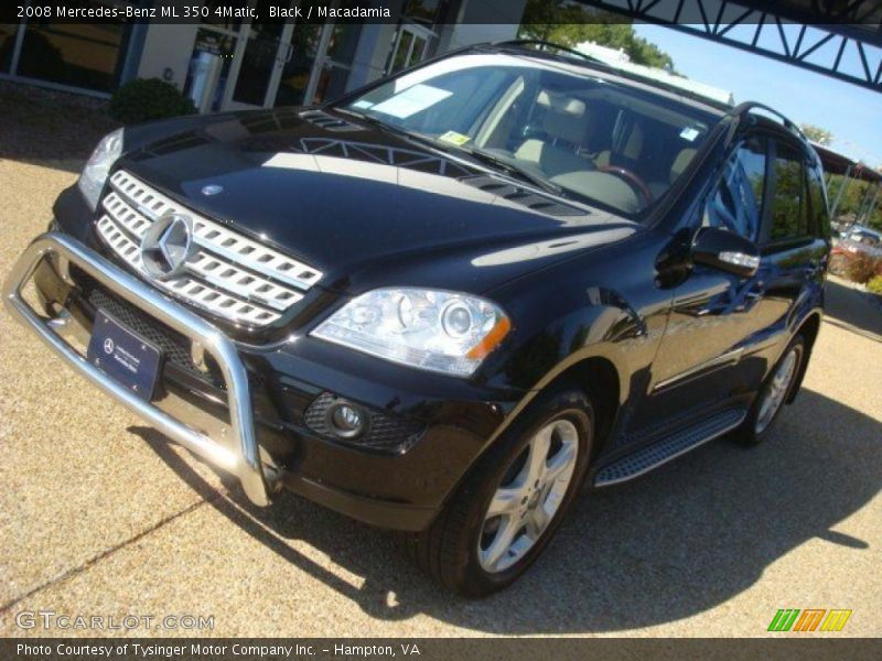 Black / Macadamia 2008 Mercedes-Benz ML 350 4Matic