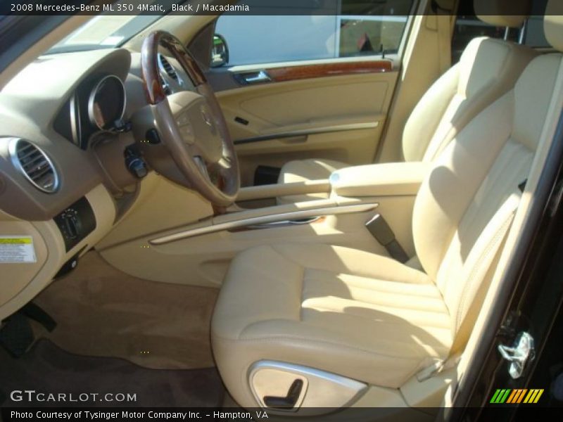 Black / Macadamia 2008 Mercedes-Benz ML 350 4Matic