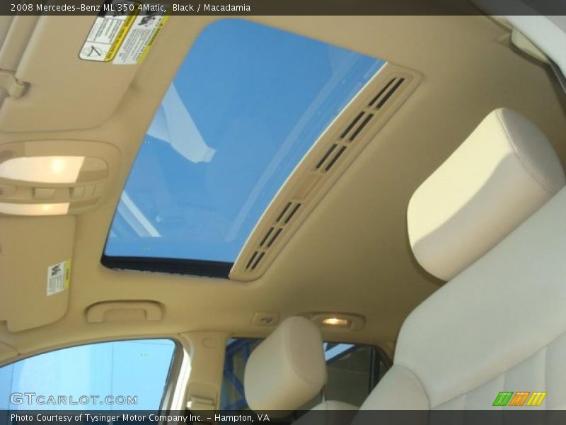 Black / Macadamia 2008 Mercedes-Benz ML 350 4Matic