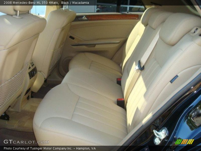 Black / Macadamia 2008 Mercedes-Benz ML 350 4Matic
