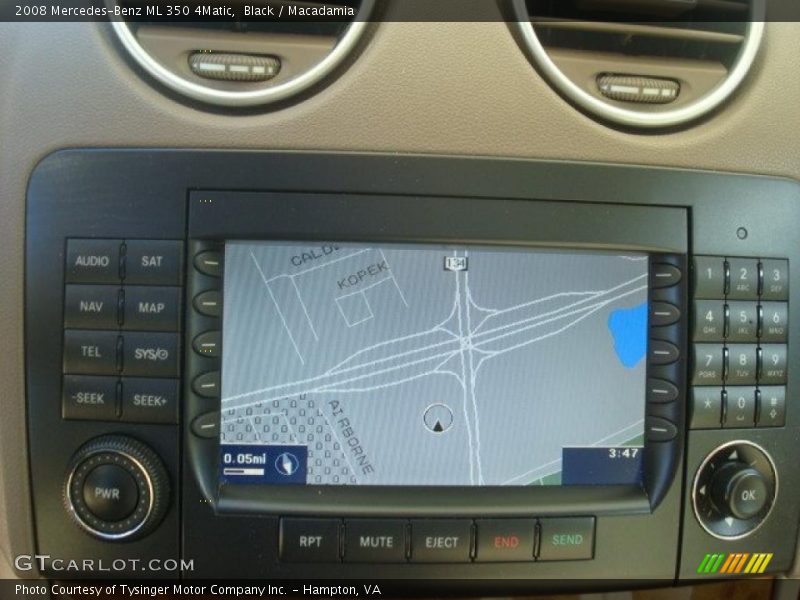 Black / Macadamia 2008 Mercedes-Benz ML 350 4Matic