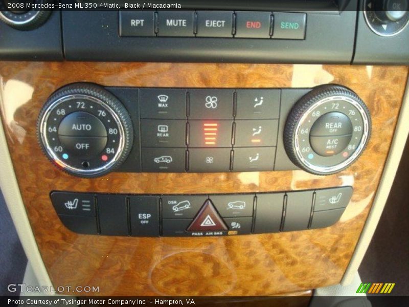 Black / Macadamia 2008 Mercedes-Benz ML 350 4Matic
