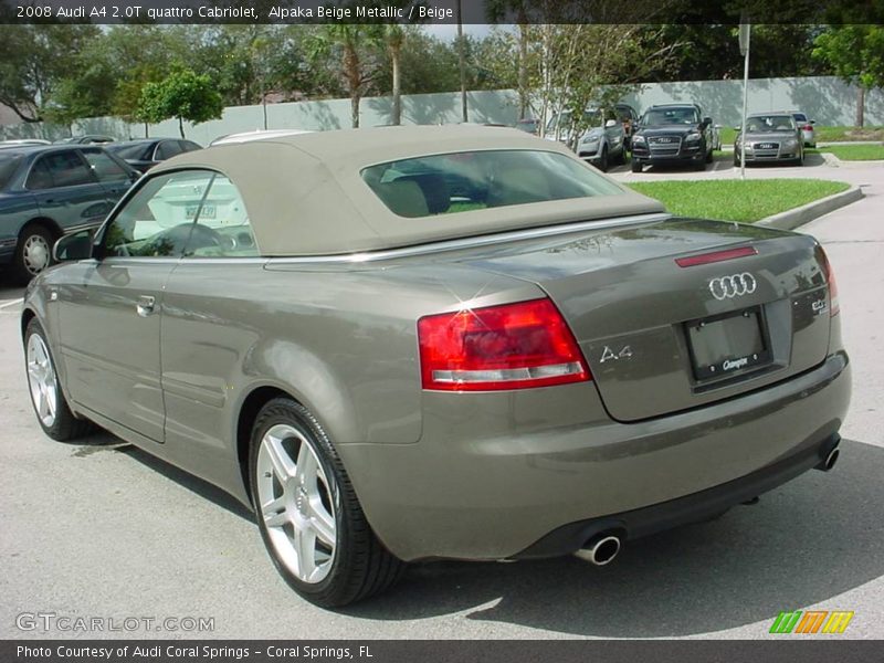 Alpaka Beige Metallic / Beige 2008 Audi A4 2.0T quattro Cabriolet