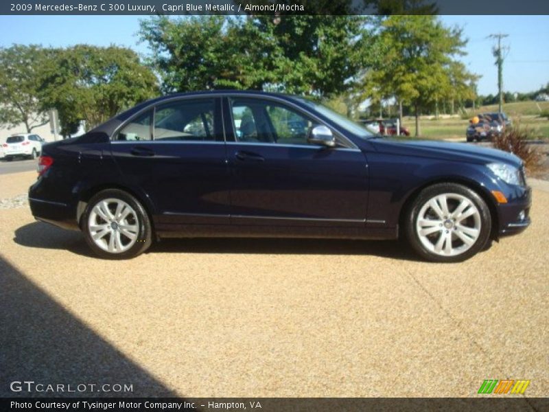 Capri Blue Metallic / Almond/Mocha 2009 Mercedes-Benz C 300 Luxury