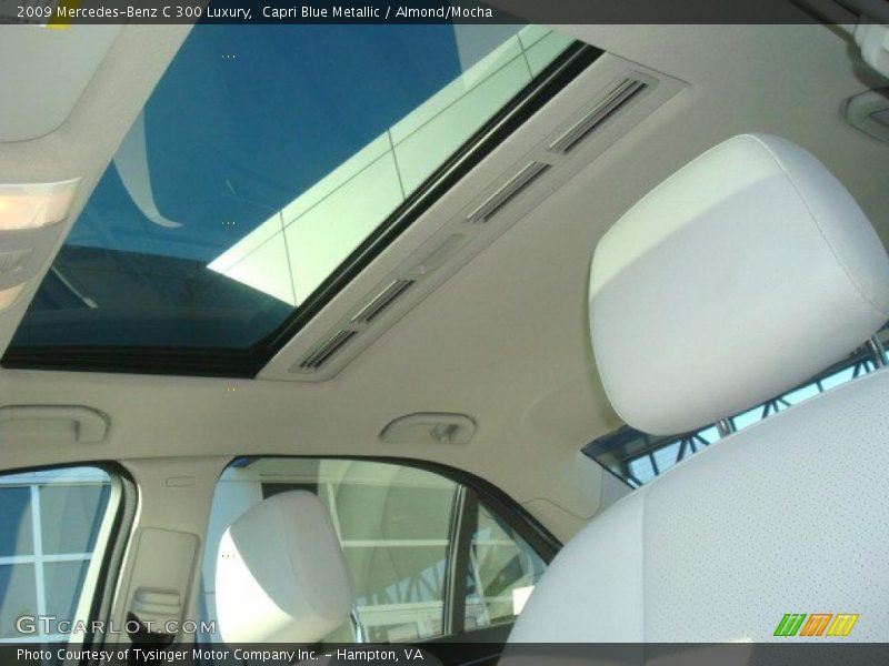 Capri Blue Metallic / Almond/Mocha 2009 Mercedes-Benz C 300 Luxury
