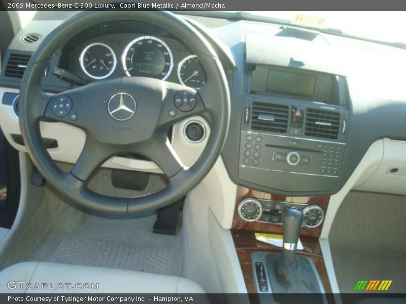 Capri Blue Metallic / Almond/Mocha 2009 Mercedes-Benz C 300 Luxury