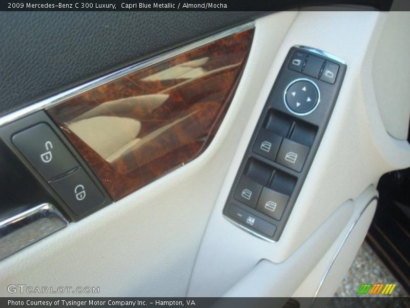 Capri Blue Metallic / Almond/Mocha 2009 Mercedes-Benz C 300 Luxury