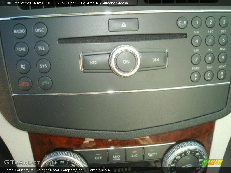 Capri Blue Metallic / Almond/Mocha 2009 Mercedes-Benz C 300 Luxury