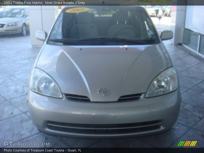 Silver Strata Metallic / Gray 2001 Toyota Prius Hybrid