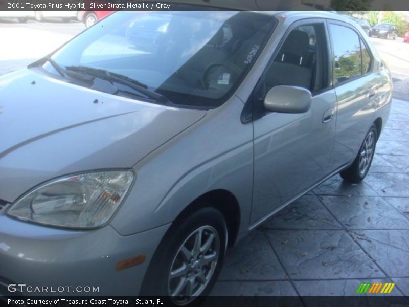 Silver Strata Metallic / Gray 2001 Toyota Prius Hybrid