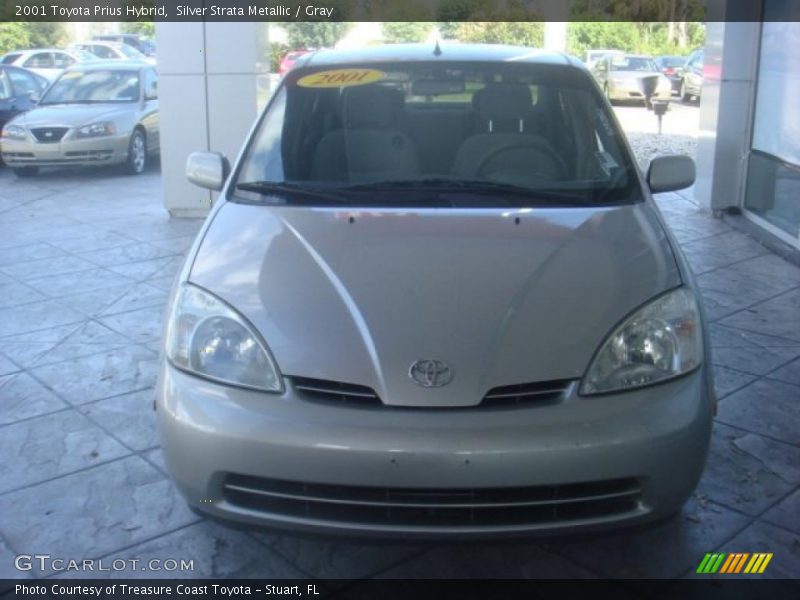 Silver Strata Metallic / Gray 2001 Toyota Prius Hybrid