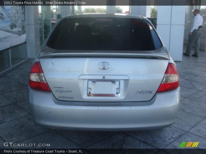 Silver Strata Metallic / Gray 2001 Toyota Prius Hybrid