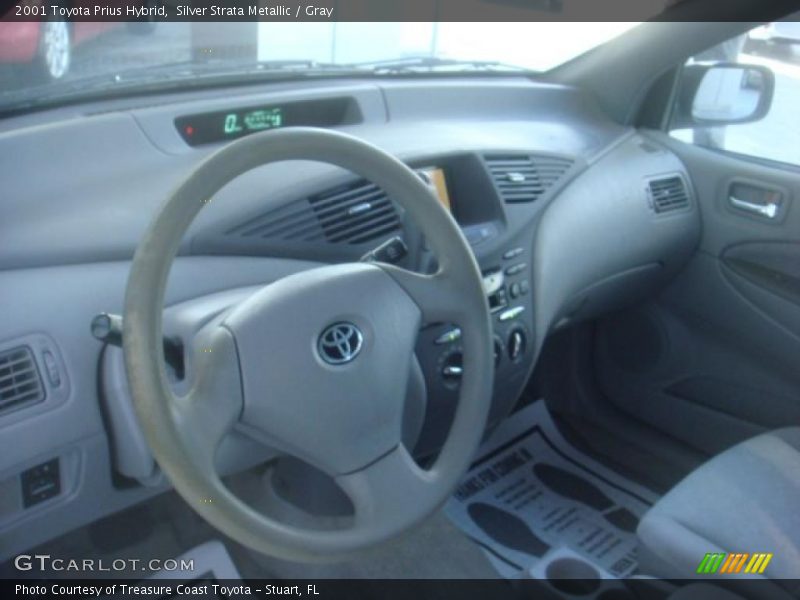 Silver Strata Metallic / Gray 2001 Toyota Prius Hybrid