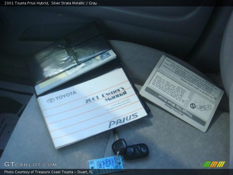 Silver Strata Metallic / Gray 2001 Toyota Prius Hybrid