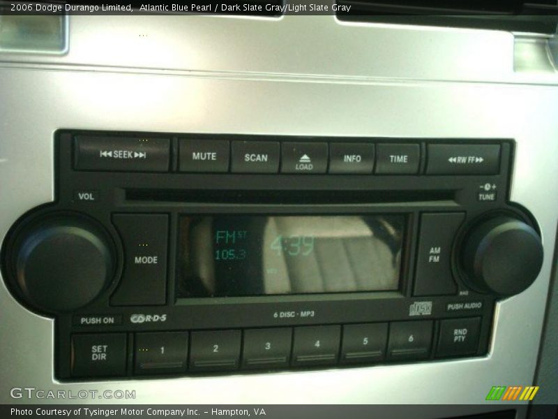 Atlantic Blue Pearl / Dark Slate Gray/Light Slate Gray 2006 Dodge Durango Limited