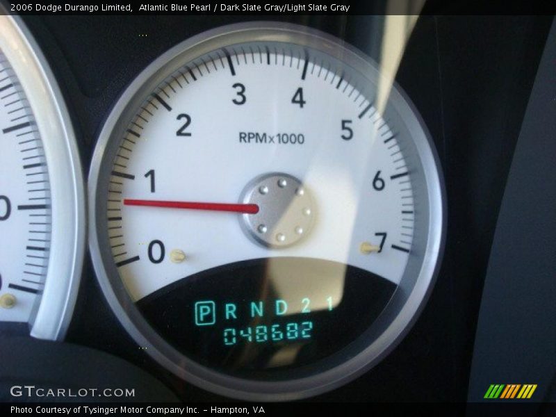 Atlantic Blue Pearl / Dark Slate Gray/Light Slate Gray 2006 Dodge Durango Limited