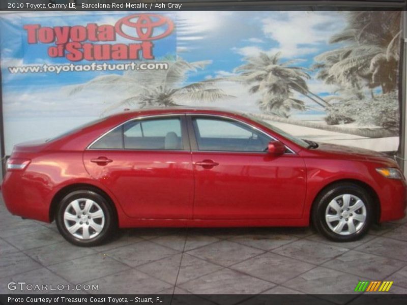 Barcelona Red Metallic / Ash Gray 2010 Toyota Camry LE