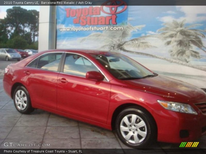Barcelona Red Metallic / Ash Gray 2010 Toyota Camry LE