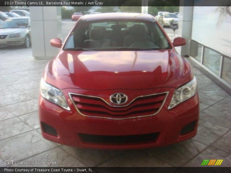 Barcelona Red Metallic / Ash Gray 2010 Toyota Camry LE
