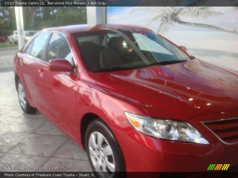 Barcelona Red Metallic / Ash Gray 2010 Toyota Camry LE