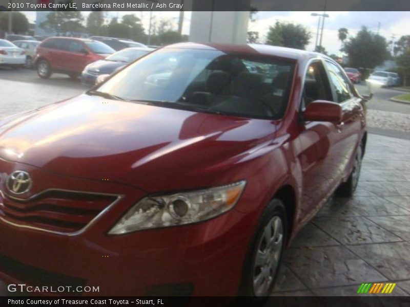 Barcelona Red Metallic / Ash Gray 2010 Toyota Camry LE
