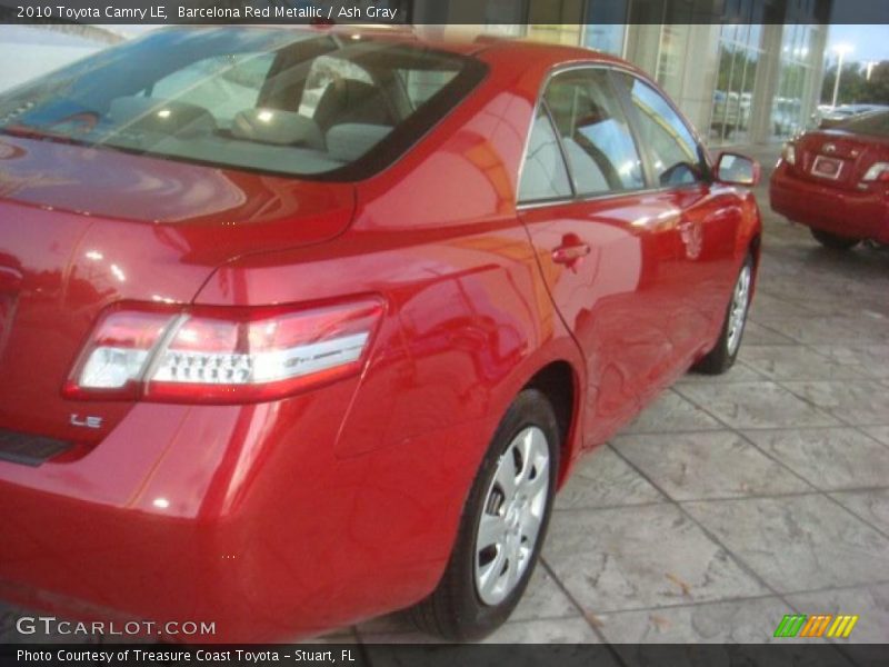 Barcelona Red Metallic / Ash Gray 2010 Toyota Camry LE