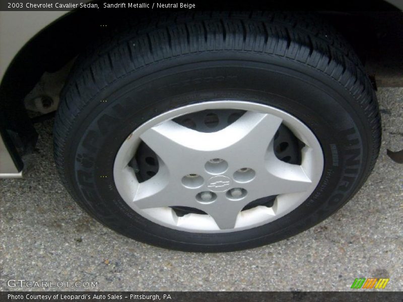 Sandrift Metallic / Neutral Beige 2003 Chevrolet Cavalier Sedan