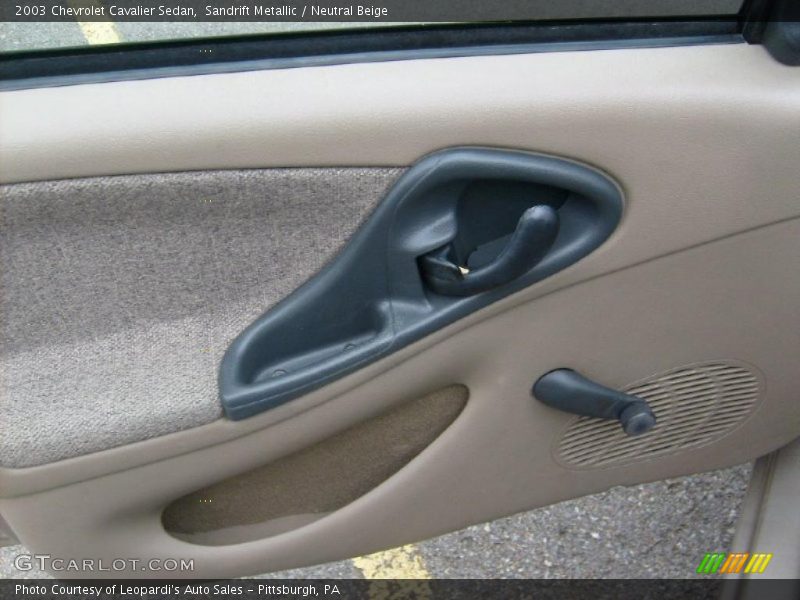 Sandrift Metallic / Neutral Beige 2003 Chevrolet Cavalier Sedan
