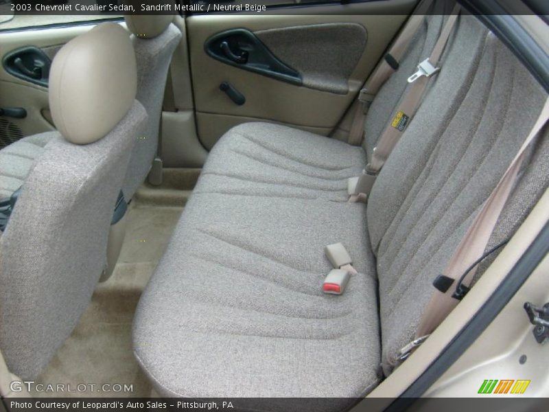 Sandrift Metallic / Neutral Beige 2003 Chevrolet Cavalier Sedan