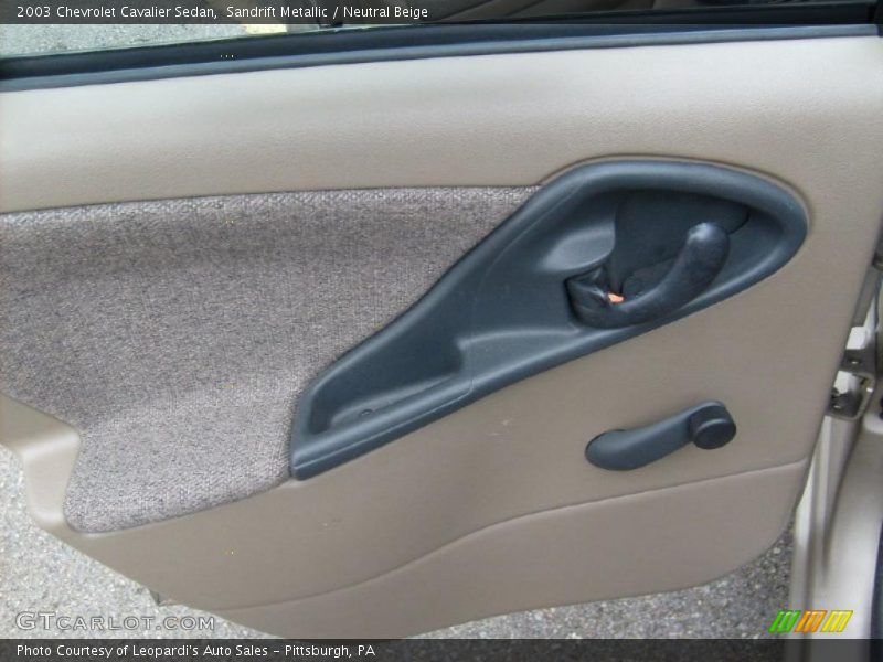 Sandrift Metallic / Neutral Beige 2003 Chevrolet Cavalier Sedan