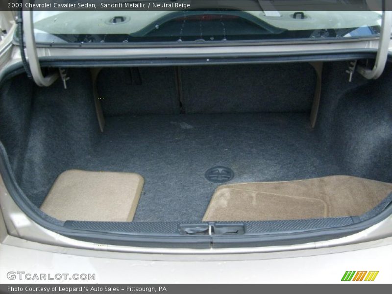 Sandrift Metallic / Neutral Beige 2003 Chevrolet Cavalier Sedan
