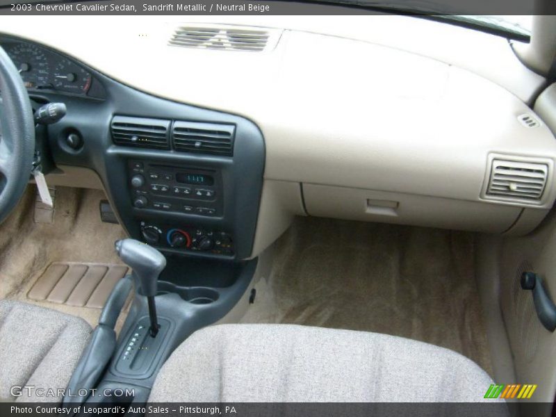 Sandrift Metallic / Neutral Beige 2003 Chevrolet Cavalier Sedan