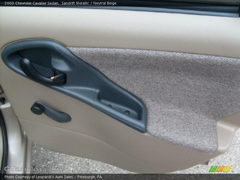 Sandrift Metallic / Neutral Beige 2003 Chevrolet Cavalier Sedan
