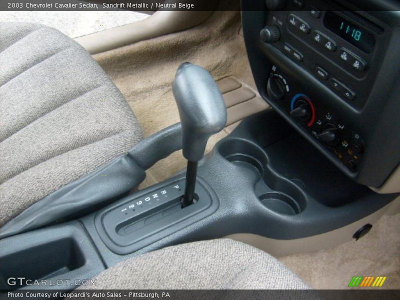 Sandrift Metallic / Neutral Beige 2003 Chevrolet Cavalier Sedan