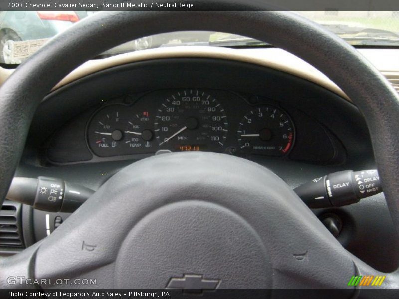 Sandrift Metallic / Neutral Beige 2003 Chevrolet Cavalier Sedan
