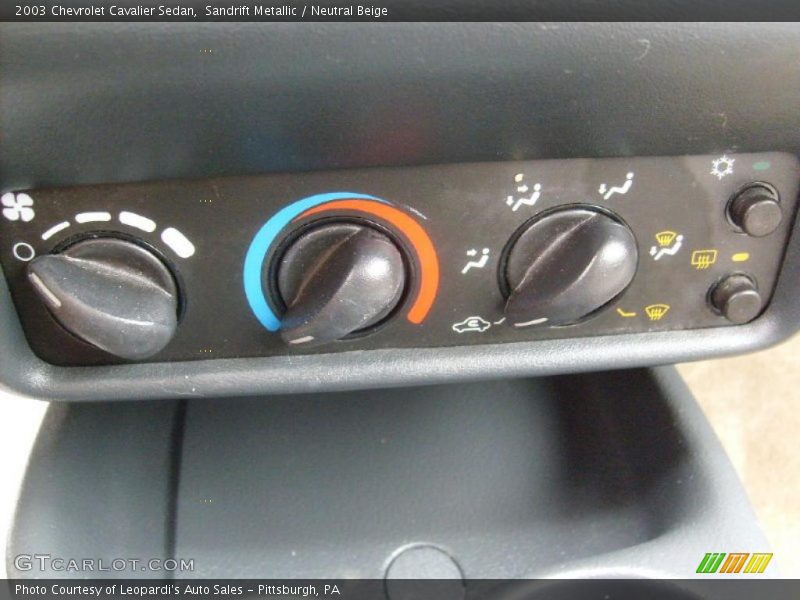 Sandrift Metallic / Neutral Beige 2003 Chevrolet Cavalier Sedan