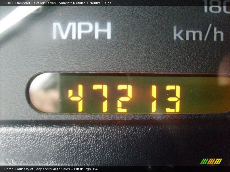 Sandrift Metallic / Neutral Beige 2003 Chevrolet Cavalier Sedan