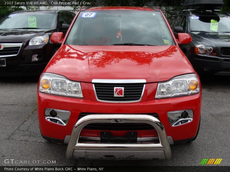 Chili Pepper Red / Gray 2007 Saturn VUE V6 AWD