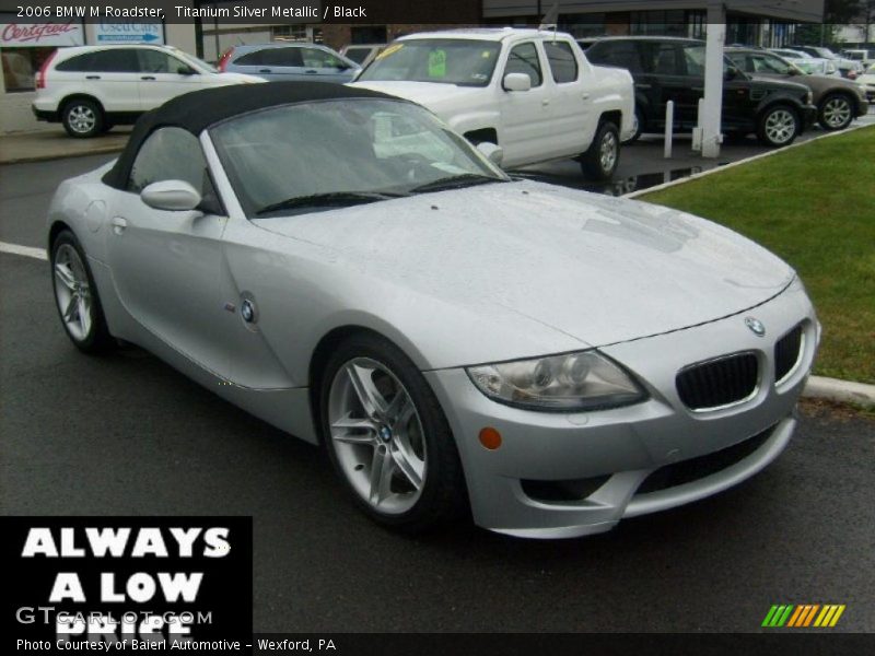 Titanium Silver Metallic / Black 2006 BMW M Roadster
