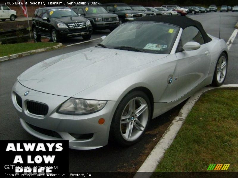 Titanium Silver Metallic / Black 2006 BMW M Roadster