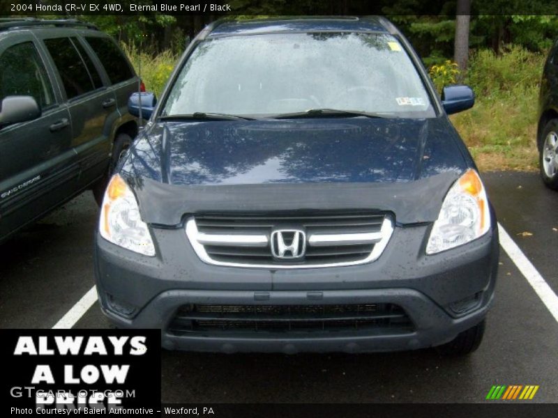 Eternal Blue Pearl / Black 2004 Honda CR-V EX 4WD