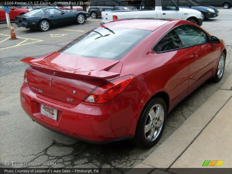 Crimson Red / Ebony 2006 Pontiac G6 GT Coupe