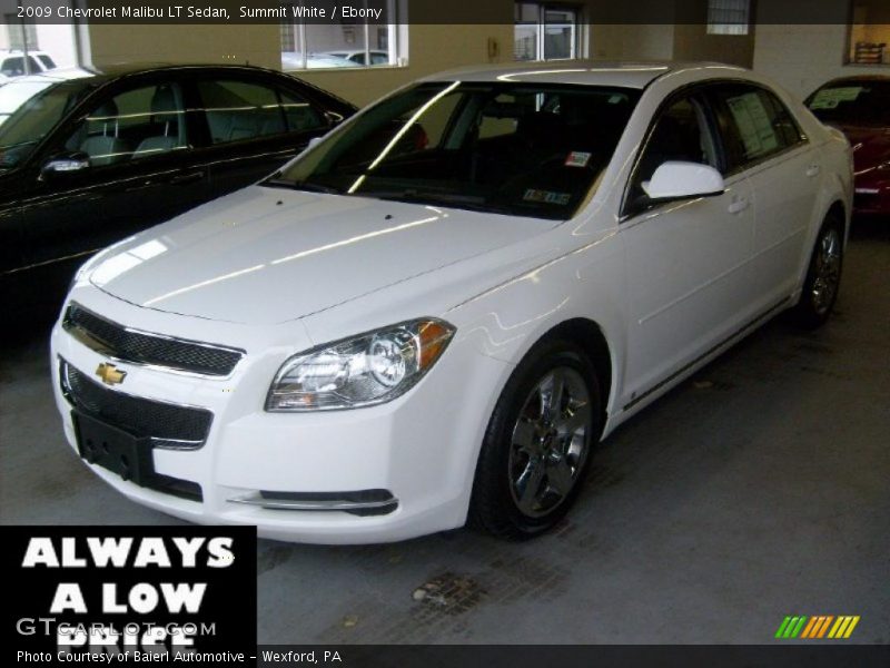 Summit White / Ebony 2009 Chevrolet Malibu LT Sedan