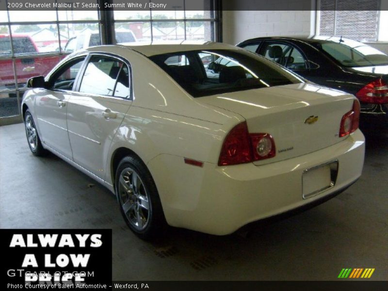 Summit White / Ebony 2009 Chevrolet Malibu LT Sedan