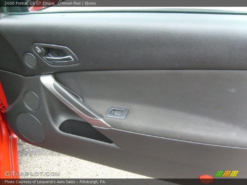 Crimson Red / Ebony 2006 Pontiac G6 GT Coupe